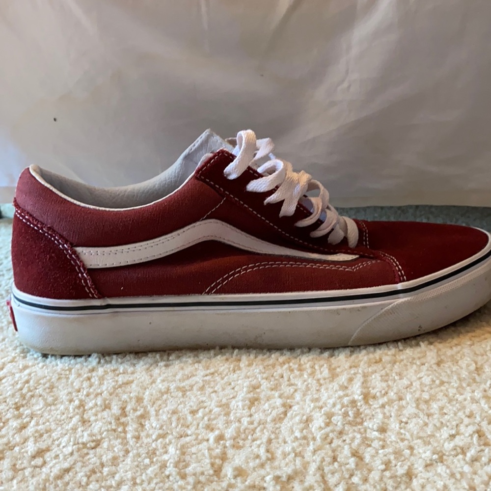 Maroon vans